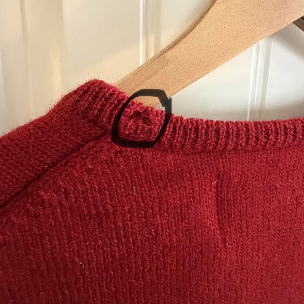 Vintage Abercrombie & Fitch Red Sweater Vest 100% Wool Size XL - Picture 8 of 12